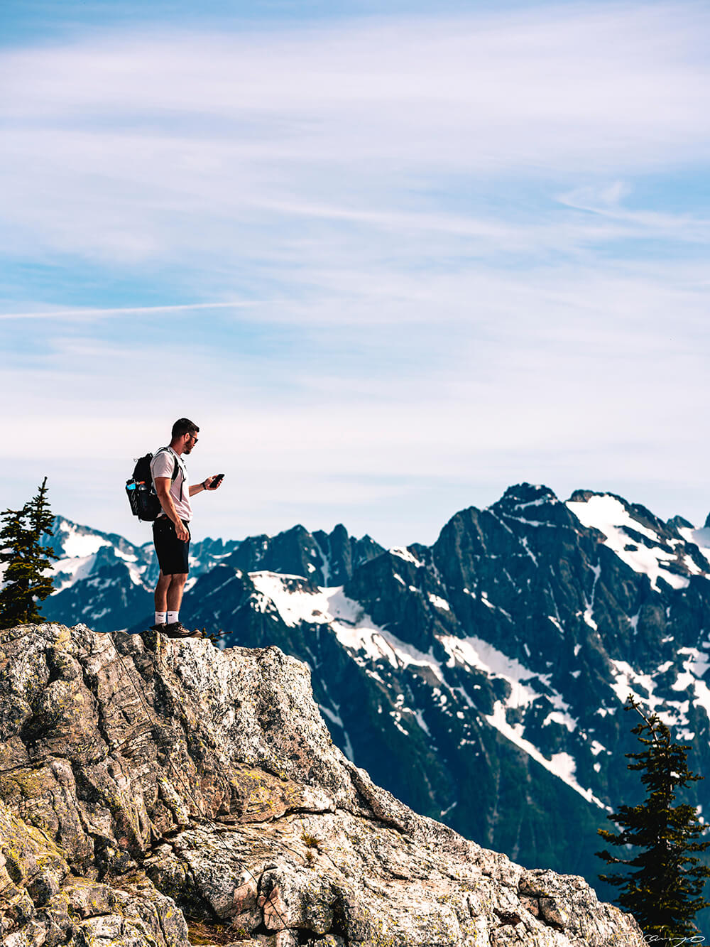 Landscape and portrait photos from a July 2020 trip to the North Cascades. Sourdough Mountain, Diablo Lake, Ross Lake and more.